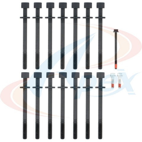 APEX Automobile Parts Inc Engine Cylinder Head Bolt Set P/N:AHB329 Fits: Buick Rainier, Chevrolet Colorado, Chevrolet Trailblazer, Chevrolet Trailblazer Ext, GMC Canyon, GMC Envoy, GMC Envoy Xl, GMC Envoy Xuv, Hummer H3, Hummer H3t - Image 1