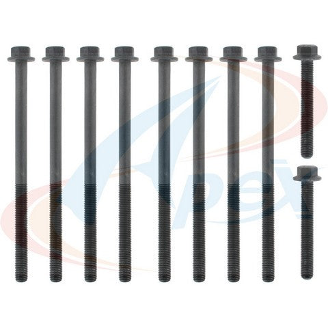 APEX Automobile Parts Inc Engine Cylinder Head Bolt Set P/N:AHB348 Fits: Buick Skylark 98-96, Chevrolet Cavalier 02-96, Chevrolet Malibu 99-97, Oldsmobile Achieva 98-96, Oldsmobile Alero 01-99, Pontiac Grand Am 01-96, Pontiac Sunfire 02-96 - Image 1