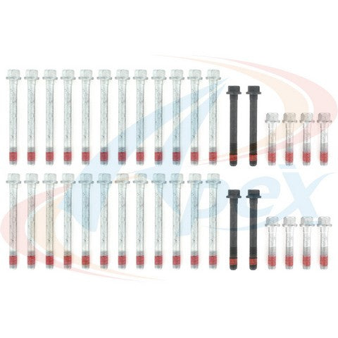 APEX Automobile Parts Inc Engine Cylinder Head Bolt Set P/N:AHB393 Fits: Chevrolet Avalanche 2500, Chevrolet Express 3500, Chevrolet Silverado 2500 Hd, Chevrolet Silverado 2500 Hd Classic, Chevrolet Silverado 3500, Chevrolet Silverado 3500 Classic - Image 1