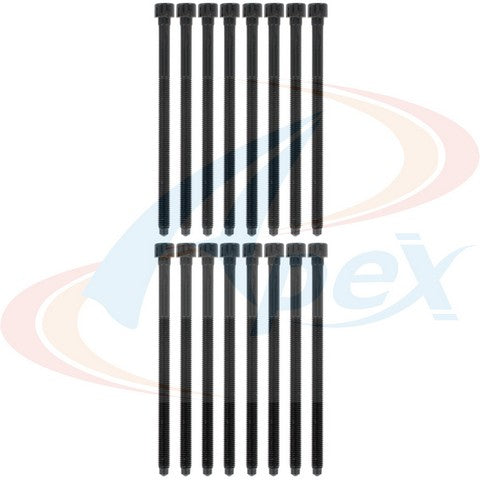 APEX Automobile Parts Inc Engine Cylinder Head Bolt Set P/N:AHB933 Fits: Audi A4 08-06, Audi A4 Quattro 09-05, Audi A5 Quattro 10-08, Audi A6 11-06, Audi A6 Quattro 12-05, Audi A7 Quattro 2012, Audi Q5 12-09, Audi S4 12-10, Audi S5 12-10 - Image 1