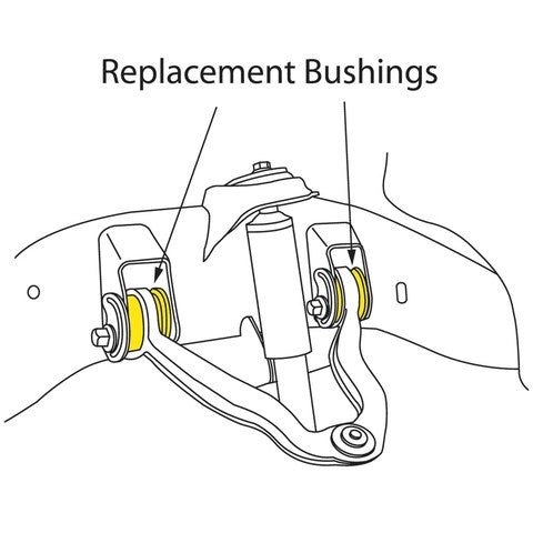 MOOG Chassis Products Suspension Control Arm Bushing P/N:K6670 Fits: Chevrolet Avalanche 2500, Chevrolet Silverado 1500 Hd, Chevrolet Silverado 1500 Hd Classic, Chevrolet Silverado 2500, Chevrolet Silverado 2500 Hd, Chevrolet Silverado 2500 Hd Classic - Image 2