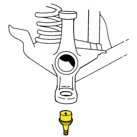 MOOG Chassis Products Suspension Ball Joint P/N:K7403 Fits: Jeep Cherokee 01-84, Jeep Comanche 92-86, Jeep Grand Cherokee 98-93, Jeep Grand Wagoneer 1993, Jeep Tj 06-97, Jeep Wagoneer 90-84, Jeep Wrangler 17-97, Jeep Wrangler 95-87, Jeep Wrangler Jk 2018 - Image 2