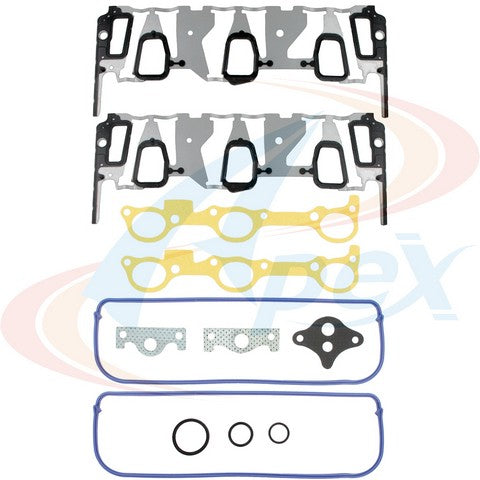 APEX Automobile Parts Inc Engine Intake Manifold Gasket Set P/N:AMS3512P Fits: Buick Century, Buick Regal, Buick Skylark, Chevrolet Beretta, Chevrolet Corsica, Chevrolet Lumina, Chevrolet Malibu, Chevrolet Monte Carlo, Oldsmobile Achieva - Image 1