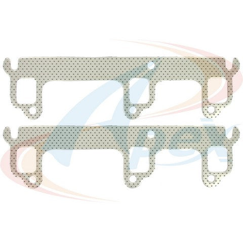 APEX Automobile Parts Inc Exhaust Manifold Gasket Set P/N:AMS3542 Fits: Buick Century, Buick Electra, Buick Lesabre, Buick Regal, Buick Riviera, Buick Skyhawk, Cadillac Deville, Cadillac Eldorado, Cadillac Fleetwood, Cadillac Seville - Image 1