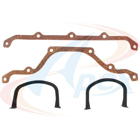 APEX Automobile Parts Inc Engine Oil Pan Gasket Set P/N:AOP1101 Fits: Chrysler E Class, Chrysler Laser, Chrysler Lebaron, Chrysler New Yorker, Chrysler TOWN &amp; COUNTRY, Dodge 400, Dodge 600, Dodge Aries, Dodge Caravan, Dodge Charger - Image 1