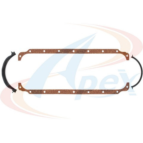 APEX Automobile Parts Inc Engine Oil Pan Gasket Set P/N:AOP258A Fits: Chrysler Cordoba, Chrysler Lebaron, Chrysler New Yorker, Chrysler Newport, Chrysler TOWN &amp; COUNTRY, Dodge Aspen, Dodge B100, Dodge B200, Dodge B250 - Image 1