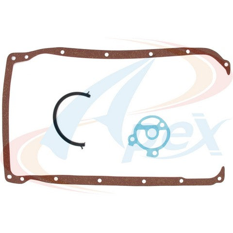 APEX Automobile Parts Inc Engine Oil Pan Gasket Set P/N:AOP318 Fits: Buick Century, Buick Skyhawk, Chevrolet Beretta, Chevrolet Cavalier, Chevrolet Corsica, Chevrolet Llv, Chevrolet Lumina, Chevrolet S10, GMC Sonoma, Isuzu Hombre - Image 1