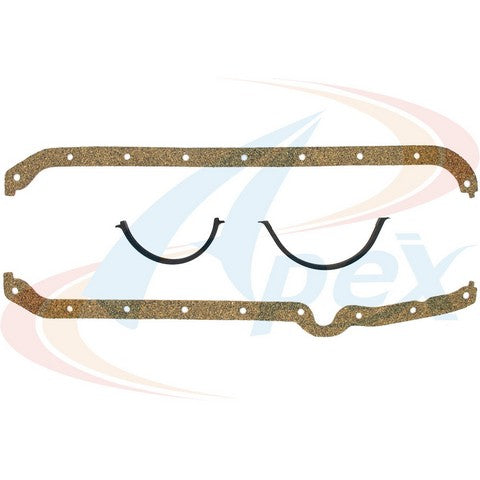 APEX Automobile Parts Inc Engine Oil Pan Gasket Set P/N:AOP322A Fits: Avanti Ii, Checker Marathon, Chevrolet Biscayne, Chevrolet Blazer, Chevrolet Brookwood, Chevrolet C10 Pickup, Chevrolet C10 Suburban, Chevrolet C20 Pickup, Chevrolet C20 Suburban - Image 1