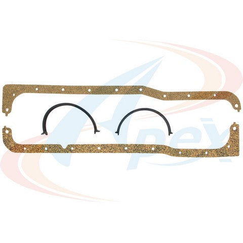 APEX Automobile Parts Inc Engine Oil Pan Gasket Set P/N:AOP485A Fits: Ford Bronco, Ford Country Sedan, Ford Country Squire, Ford Custom, Ford Custom 500, Ford E-100 Econoline, Ford E-100 Econoline Club Wagon, Ford E-150 Econoline - Image 1