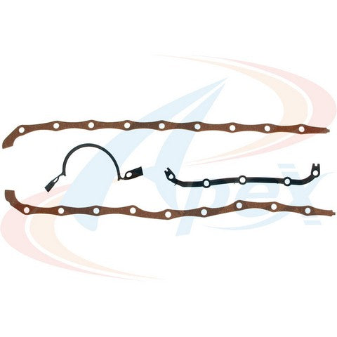 APEX Automobile Parts Inc Engine Oil Pan Gasket Set P/N:AOP487 Fits: Ford Bronco, Ford Country Sedan, Ford Country Squire, Ford Custom, Ford Custom 500, Ford E-100 Econoline, Ford E-100 Econoline Club Wagon, Ford E-150 Econoline - Image 1