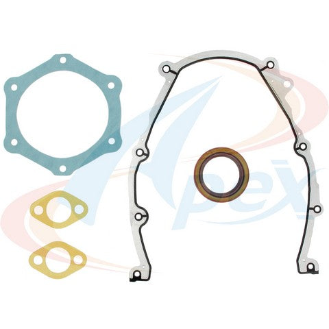 APEX Automobile Parts Inc Engine Timing Cover Gasket Set P/N:ATC11590 Fits: Chevrolet Express 1500 14-07, Chevrolet Silverado 1500 13-07, Chevrolet Silverado 1500 Classic 2007, GMC Savana 1500 14-07, GMC Sierra 1500 13-07, GMC Sierra 1500 Classic 2007 - Image 1