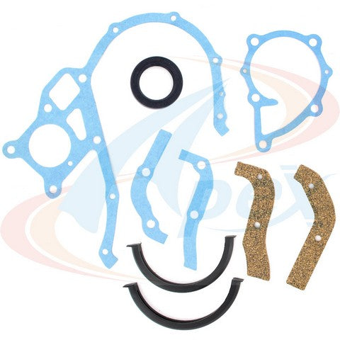 APEX Automobile Parts Inc Engine Timing Cover Gasket Set P/N:ATC5220 Fits: Nissan 1000 71-65, Nissan 1200 73-71, Nissan 210 82-79, Nissan 310 81-79, Nissan B210 78-74, Nissan F10 78-76 - Image 1