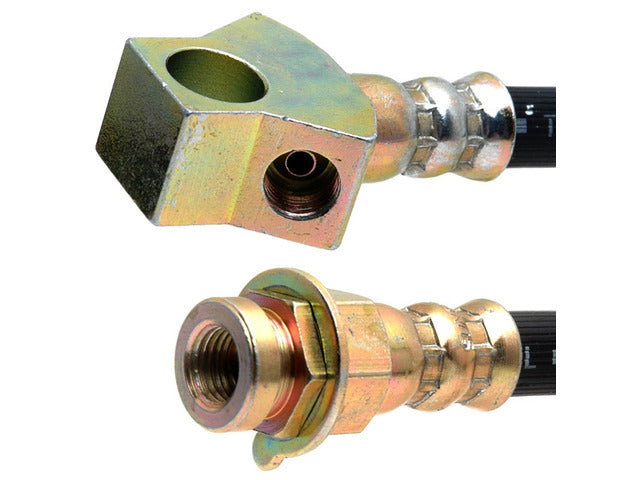 Raybestos Brakes Brake Hydraulic Hose P/N:BH38243 Fits: Dodge D100 89-86, Dodge D150 89-82, Dodge D250 88-82, Dodge D350 88-82, Dodge Ramcharger 89-78, Dodge W100 89-86, Dodge W150 88-82, Dodge W250 88-82, Dodge W350 88-82 - Image 1
