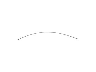 Dorman - First Stop Parking Brake Cable P/N:C93103 Fits: Chevrolet S10 91-83, GMC S15 90-83, GMC Sonoma 1991 - Image 1