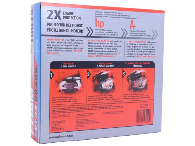 FRAM Engine Air Filter P/N:CA10014 Fits: Buick Allure 09-08, Buick Lacrosse 09-08, Chevrolet Impala 11-06, Chevrolet Monte Carlo 07-06, Pontiac Grand Prix 08-05 - Image 1
