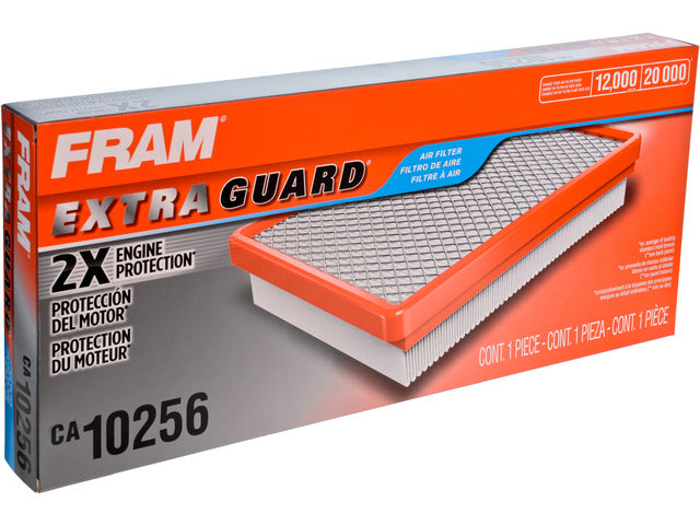 FRAM Engine Air Filter P/N:CA10256 Fits: Audi A3 08-05, Audi A3 Quattro 2009, Audi Tt 2008, Volkswagen Eos 09-07, Volkswagen Golf 2013, Volkswagen Golf R 13-12, Volkswagen Gti 08-06, Volkswagen Jetta 08-06, Volkswagen Passat 08-06 - Image 1