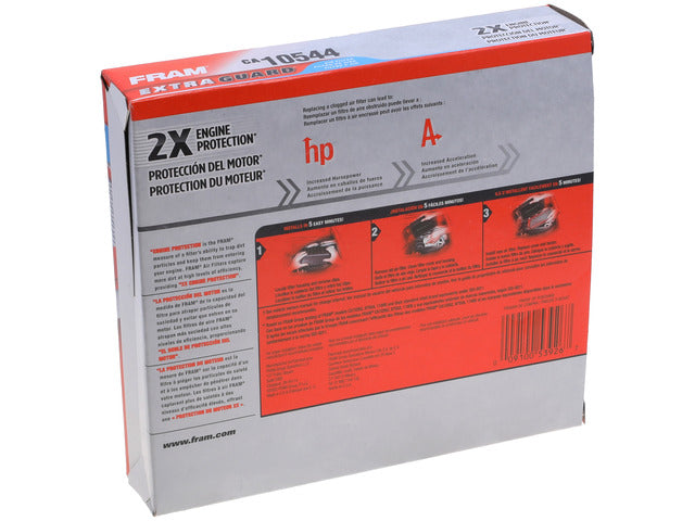 FRAM Engine Air Filter P/N:CA10544 Fits: Infiniti Ex35 12-08, Infiniti Ex37 2013, Infiniti G25 12-11, Infiniti G35 08-07, Infiniti G37 13-08, Infiniti Q40 2015, Infiniti Q60 15-14, Infiniti Qx50 17-14, Nissan 350z 09-07, Nissan 370z 20-09 - Image 1