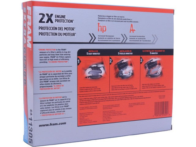 FRAM Engine Air Filter P/N:CA11305 Fits: BMW 228i, BMW 228i Xdrive, BMW 320i, BMW 320i Xdrive, BMW 328d, BMW 328d Xdrive, BMW 328i, BMW 328i Gt Xdrive, BMW 328i Xdrive, BMW 428i, BMW 428i Gran Coupe, BMW 428i Xdrive, BMW 428i Xdrive Gran Coupe - Image 1