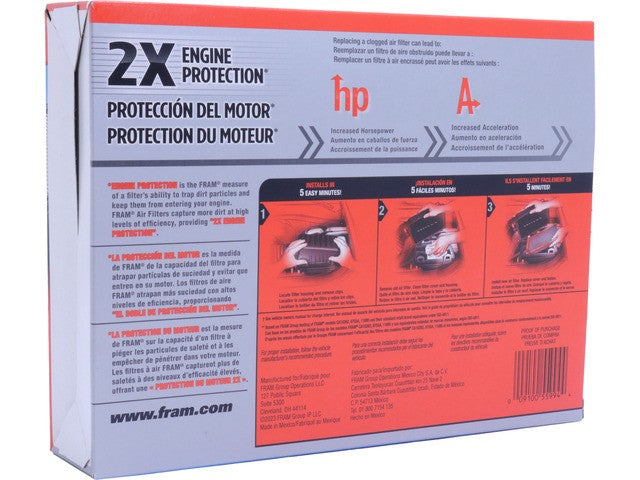 FRAM Engine Air Filter P/N:CA12051 Fits: Honda Civic 24-16, Honda Hr-v 25-23 - Image 1