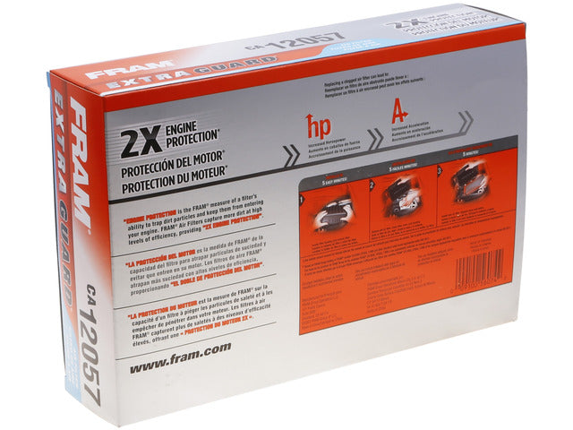 FRAM Engine Air Filter P/N:CA12057 Fits: Hyundai Elantra 20-17, Hyundai Elantra Gt 20-18, Hyundai Kona 23-18, Hyundai Veloster 21-19, Kia Forte 24-19, Kia Forte5 24-20, Kia Soul 25-20 - Image 1