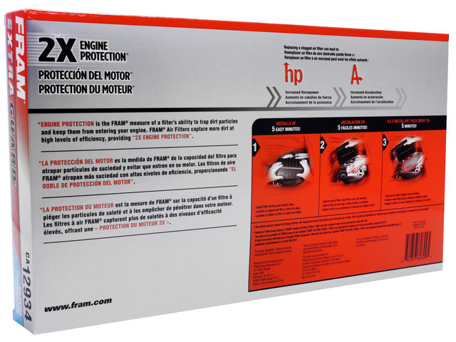 FRAM Engine Air Filter P/N:CA12934 Fits: Acura Mdx 26-22, Honda Pilot 25-23 - Image 1