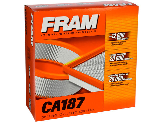 FRAM Engine Air Filter P/N:CA187 Fits: Chevrolet Blazer, Chevrolet C10, Chevrolet C10 Pickup, Chevrolet C10 Suburban, Chevrolet C20, Chevrolet C20 Pickup, Chevrolet C20 Suburban, Chevrolet C30, Chevrolet C30 Pickup - Image 1
