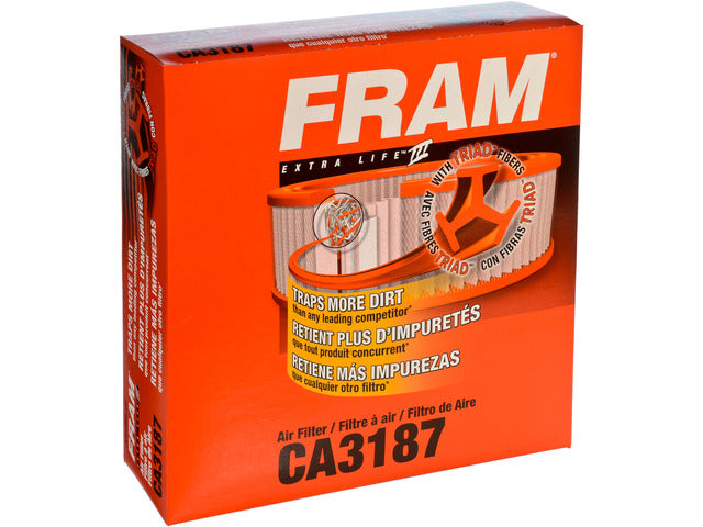 FRAM Engine Air Filter P/N:CA3187 Fits: Mazda Cosmo 78-76, Mazda R100 72-70, Mazda Rotary Pickup 1977, Mazda Rotary Pickup 75-74, Mazda Rx-2 1974, Mazda Rx-2 72-71, Mazda Rx-3 1972, Mazda Rx-3 78-74, Mazda Rx-4 78-74, Mazda Rx-7 85-79 - Image 1