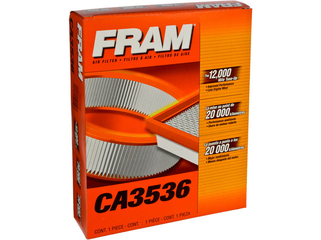 FRAM Engine Air Filter P/N:CA3536 Fits: Buick Century, Buick Skylark, Chevrolet Celebrity, Chevrolet Citation, Chevrolet Monza, Oldsmobile Cutlass Ciera, Oldsmobile Omega, Oldsmobile Starfire, Pontiac 6000 - Image 1