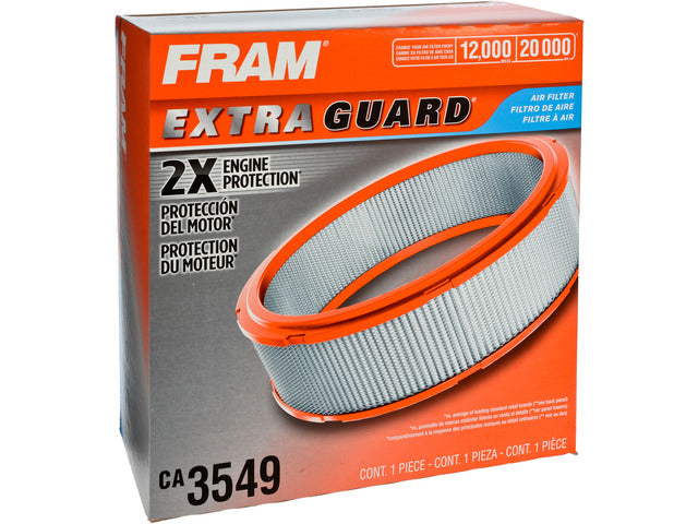 FRAM Engine Air Filter P/N:CA3549 Fits: Chevrolet C10, Chevrolet C10 Suburban, Chevrolet C20, Chevrolet C20 Suburban, Chevrolet C30, Chevrolet G10, Chevrolet G20, Chevrolet G30, Chevrolet K10 - Image 1