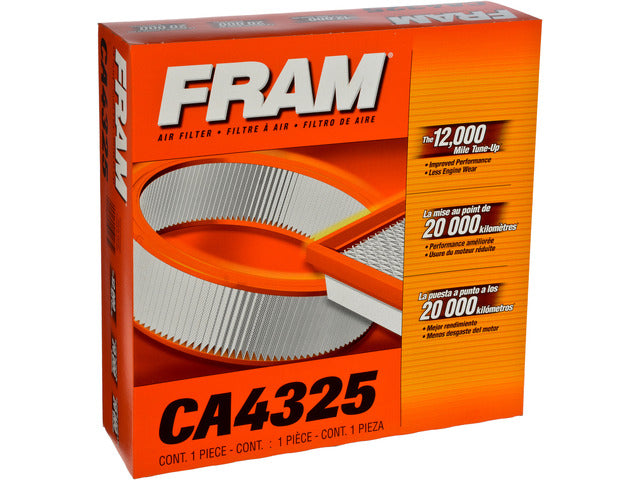 FRAM Engine Air Filter P/N:CA4325 Fits: Dodge Challenger, Dodge Colt, Dodge D50, Dodge Power Ram 50, Dodge Ram 50, Mazda B2600, Mitsubishi Mighty Max, Plymouth Arrow, Plymouth Arrow Pickup, Plymouth Caravelle, Plymouth Colt, Plymouth Sapporo - Image 1