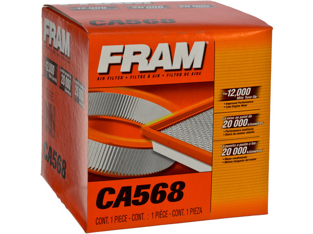 FRAM Engine Air Filter P/N:CA568 Fits: Buick Century, Buick Electra, Buick Lesabre, Buick Regal, Buick Riviera, Cadillac Allante, Chevrolet Monte Carlo, Oldsmobile 98, Oldsmobile Cutlass Ciera, Oldsmobile Cutlass Cruiser, Pontiac Firebird - Image 1