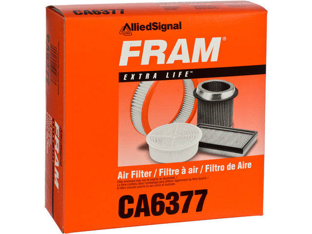 FRAM Engine Air Filter P/N:CA6377 Fits: Chevrolet Metro 01-98, Chevrolet Sprint 88-87, Pontiac Firefly 89-87, Suzuki Forsa 88-87, Suzuki Swift 01-98, Suzuki Swift 94-89, Toyota Tercel 1990 - Image 1