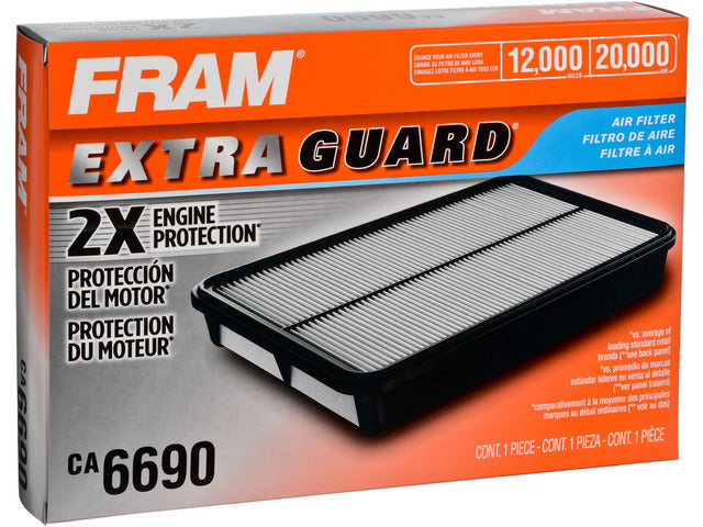 FRAM Engine Air Filter P/N:CA6690 Fits: Geo Storm 93-90, Isuzu Impulse 92-90, Isuzu Stylus 93-91, Mazda 929 95-92, Toyota 4runner 00-90, Toyota Pickup 95-89, Toyota Previa 97-91, Toyota Tacoma 04-95 - Image 2