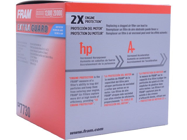 FRAM Engine Air Filter P/N:CA7730 Fits: Ford Contour 00-98, Ford Mustang 04-94 - Image 1