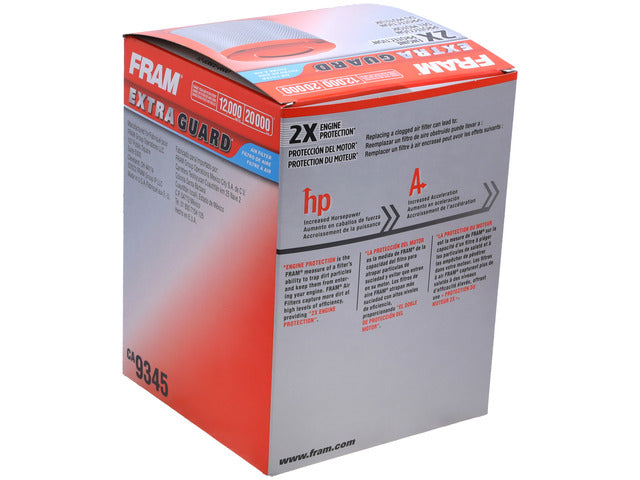 FRAM Engine Air Filter P/N:CA9345 Fits: Buick Rainier, Chevrolet Trailblazer, Chevrolet Trailblazer Ext, GMC Envoy, GMC Envoy Xl, GMC Envoy Xuv, Isuzu Ascender, Oldsmobile Bravada, Saab 9-7x, Saturn Ion - Image 1