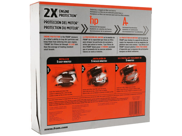FRAM Engine Air Filter P/N:CA9762 Fits: Chrysler Aspen 09-07, Dodge Durango 09-04, Lexus Gx550 25-24, Lexus Lx600 25-22, Lexus Lx700h 2025, Lexus Rx450h 15-10, Toyota Highlander 16-11 - Image 1