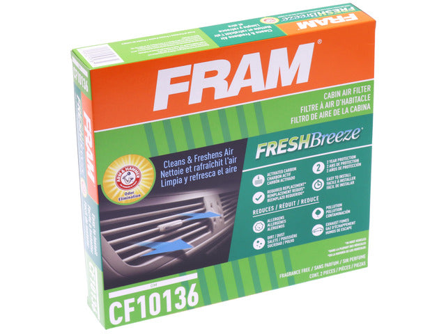 FRAM Cabin Air Filter P/N:CF10136 Fits: Buick Rendezvous 07-02, Buick Terraza 07-05, Chevrolet Uplander 09-05, Chevrolet Venture 05-01, Oldsmobile Silhouette 04-01, Pontiac Aztek 05-01, Pontiac Montana 09-01, Saturn Relay 07-05 - Image 3