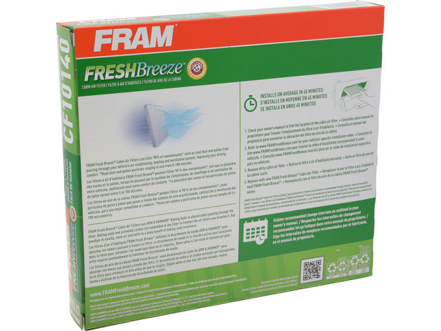 FRAM Cabin Air Filter P/N:CF10140 Fits: Infiniti Fx35, Infiniti Fx45, Infiniti G35, Mitsubishi Eclipse Cross, Mitsubishi Lancer, Mitsubishi Outlander, Mitsubishi Outlander Phev - Image 1