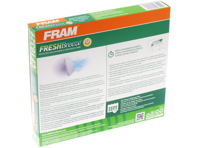 FRAM Cabin Air Filter P/N:CF10329 Fits: Hyundai Elantra 06-01, Hyundai Entourage 10-07, Hyundai Tiburon 08-03, Kia Sedona 10-06 - Image 1