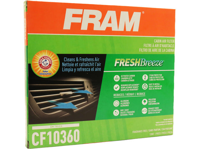 FRAM Cabin Air Filter P/N:CF10360 Fits: Cadillac Escalade, Cadillac Escalade Esv, Cadillac Escalade Ext, Chevrolet Silverado 1500, Chevrolet Silverado 1500 Hd, Chevrolet Silverado 2500, Chevrolet Silverado 2500 Hd, Chevrolet Silverado 3500 - Image 3