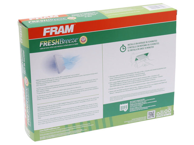 FRAM Cabin Air Filter P/N:CF10373 Fits: Audi A3, Audi A3 Quattro, Audi Q3, Audi Q3 Quattro, Audi Tt, Audi Tt Quattro, Volkswagen Beetle, Volkswagen Cc, Volkswagen Eos, Volkswagen Golf - Image 1