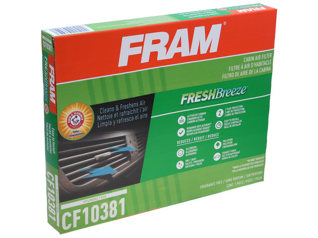FRAM Cabin Air Filter P/N:CF10381 Fits: Hyundai Azera 08-06, Hyundai Santa Fe 09-07, Hyundai Sonata 10-06, Kia Carnival 26-22, Kia Magentis 10-06, Kia Optima 10-06 - Image 3