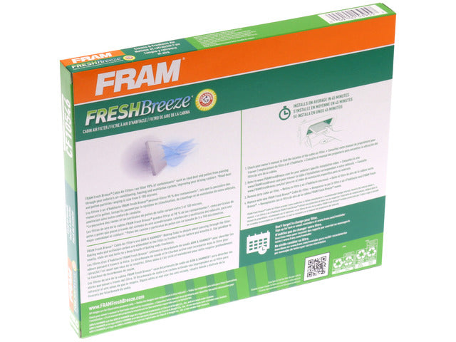 FRAM Cabin Air Filter P/N:CF10546 Fits: Chevrolet Aveo 11-04, Chevrolet Aveo5 11-06, Pontiac G3 10-09, Pontiac G3 Wave 2009, Pontiac Wave 08-05, Pontiac Wave5 07-05, Suzuki Swift 09-07, Suzuki Swift+ 09-04 - Image 1