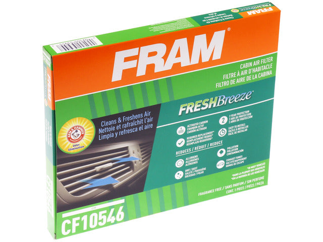 FRAM Cabin Air Filter P/N:CF10546 Fits: Chevrolet Aveo 11-04, Chevrolet Aveo5 11-06, Pontiac G3 10-09, Pontiac G3 Wave 2009, Pontiac Wave 08-05, Pontiac Wave5 07-05, Suzuki Swift 09-07, Suzuki Swift+ 09-04 - Image 3