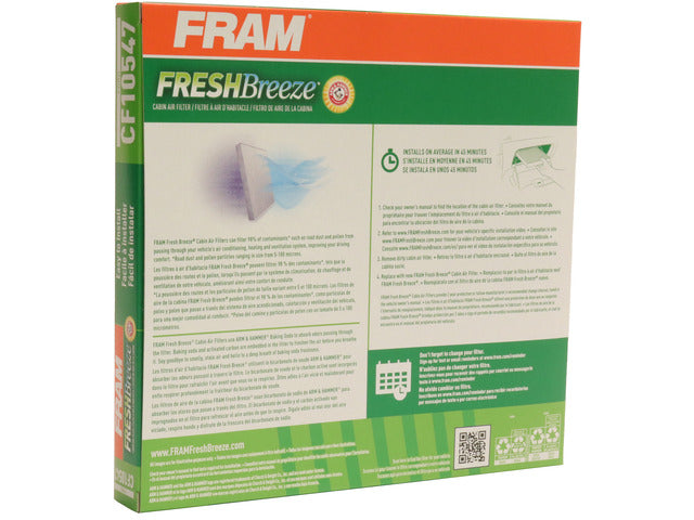 FRAM Cabin Air Filter P/N:CF10547 Fits: Ford Edge 15-07, Lincoln Mkx 16-07, Mazda Cx-9 15-07 - Image 1