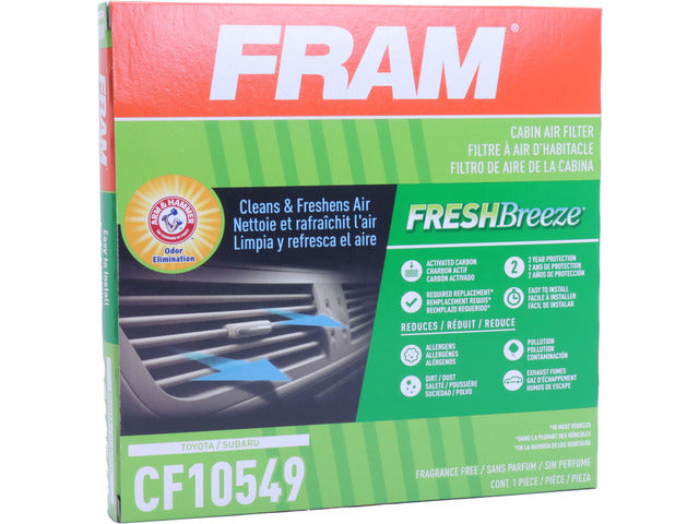 FRAM Cabin Air Filter P/N:CF10549 Fits: Honda Fit 08-07, Scion Fr-s 16-13, Subaru Brz 20-13, Subaru Brz 25-22, Toyota 86 20-17, Toyota Gr86 25-22 - Image 3