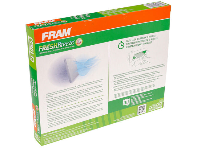 FRAM Cabin Air Filter P/N:CF10553 Fits: Nissan Frontier 21-05, Nissan Nv1500 15-12, Nissan Nv2500 15-12, Nissan Nv3500 15-12, Nissan Pathfinder 12-05, Nissan Xterra 15-05, Suzuki Equator 12-09 - Image 1