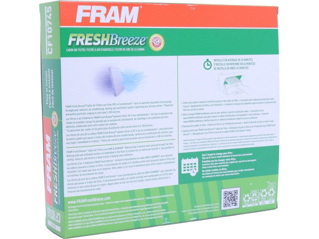 FRAM Cabin Air Filter P/N:CF10745 Fits: Subaru Forester 08-03 - Image 1