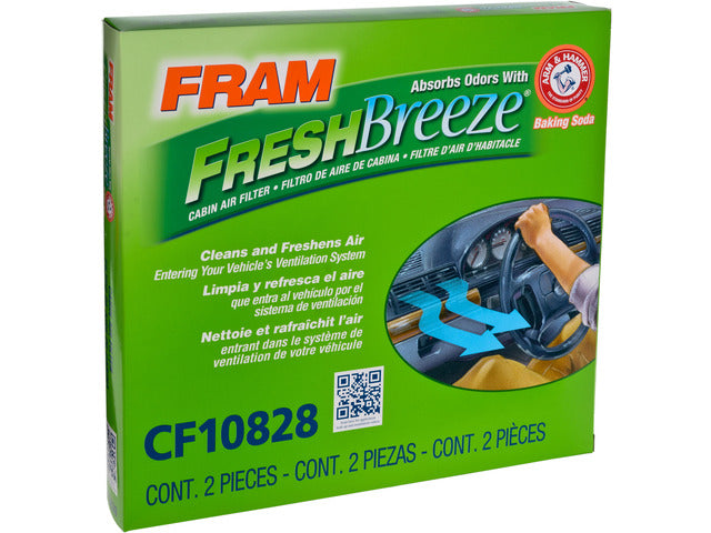 FRAM Cabin Air Filter P/N:CF10828 Fits: Mercedes-benz G550, Mercedes-benz Gl320, Mercedes-benz Gl350, Mercedes-benz Gl450, Mercedes-benz Gl550, Mercedes-benz Ml320, Mercedes-benz Ml350, Mercedes-benz Ml450, Mercedes-benz Ml500, Mercedes-benz Ml550 - Image 2