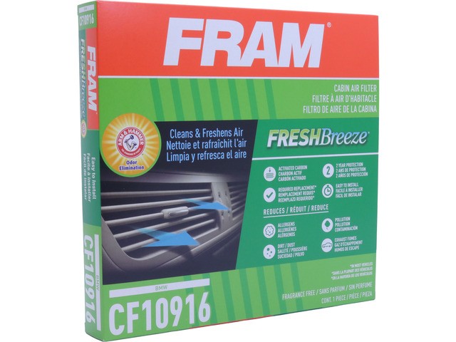 FRAM Cabin Air Filter P/N:CF10916 Fits: BMW I8 17-15, BMW I8 20-19, BMW Z4 16-03 - Image 3